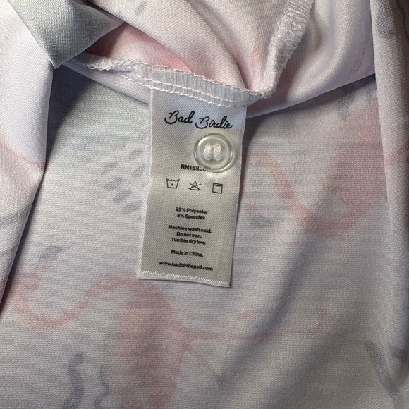 Bad Birdie NWT Sleeveless Golf Polo Shirt Flock With Me Sz XXL Cacti Flamingos - Picture 6 of 6